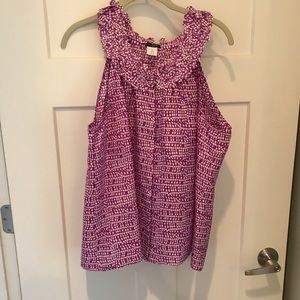 J Crew silk tank blouse